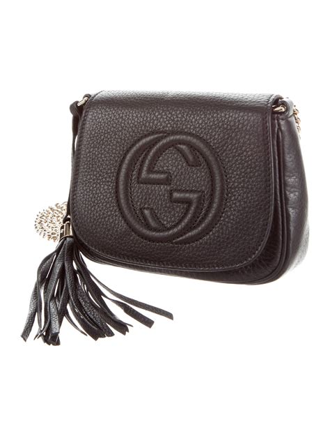 cross body bum bag gucci|authentic gucci soho crossbody bag.